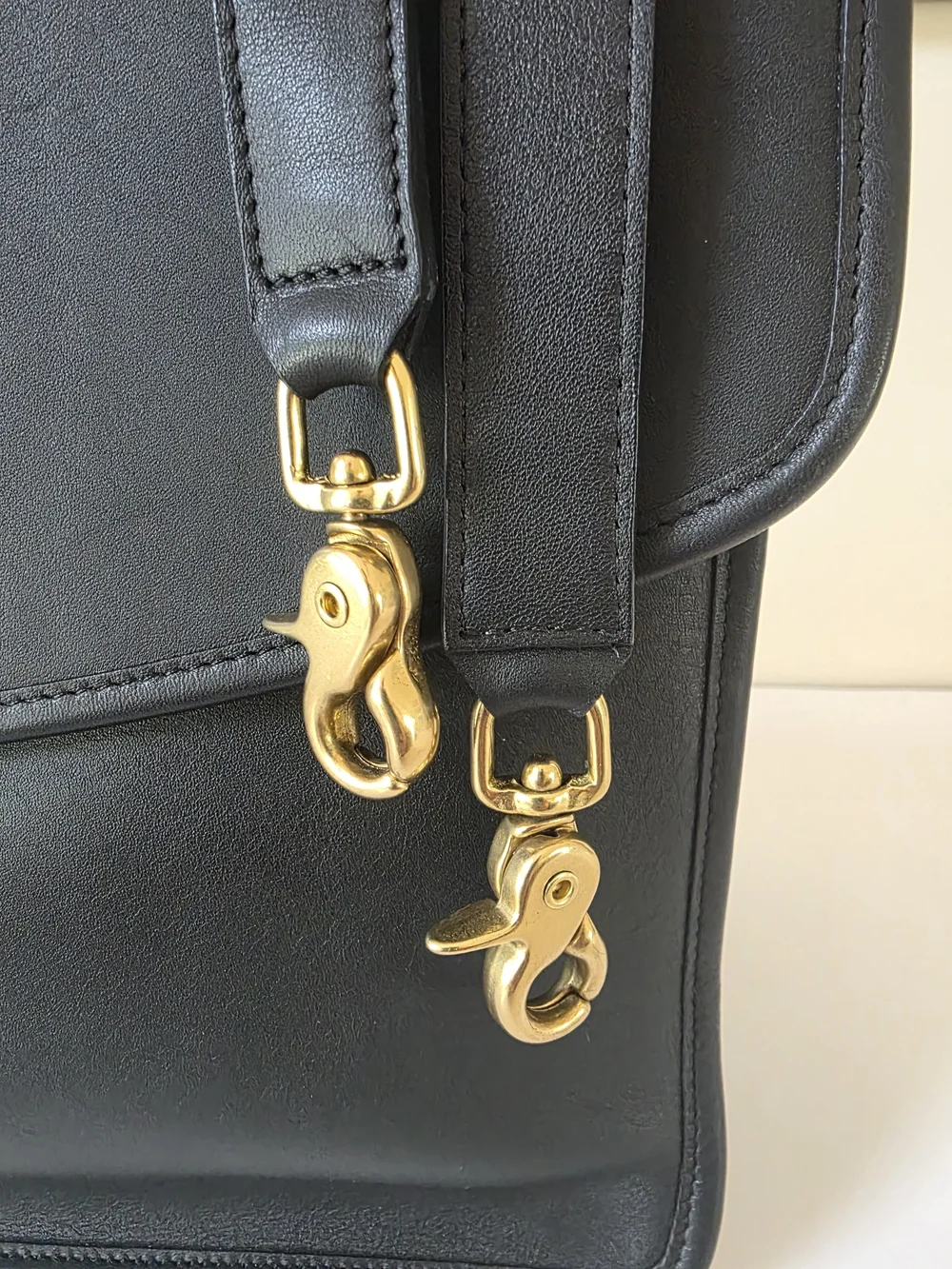 Coach Lexington Briefcase Messenger Bag Black Leather Laptop Work Bag